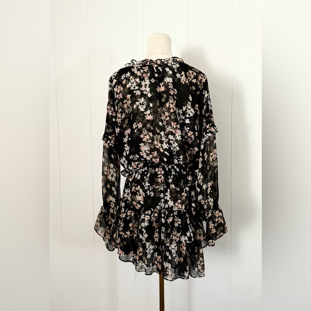 MISA Los Angeles Lolita Dress in Ditsy Black Floral Size Large - Picture 7 of 13